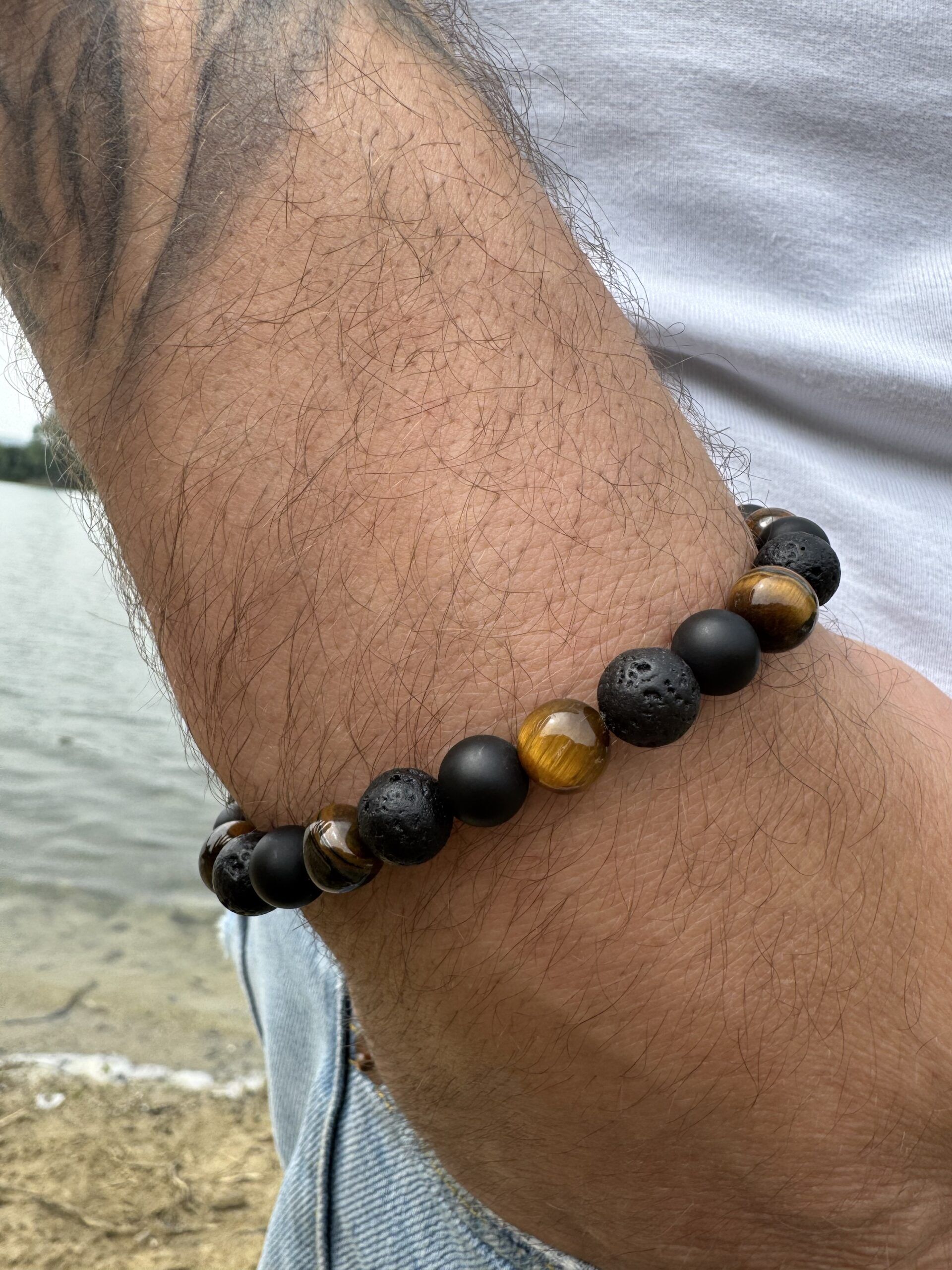 Bracelet pierre ronde en pierre naturelle – Image 6